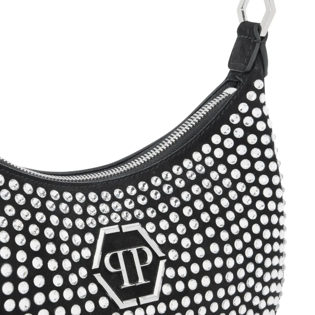 Schultertasche mit Strassverzierungen