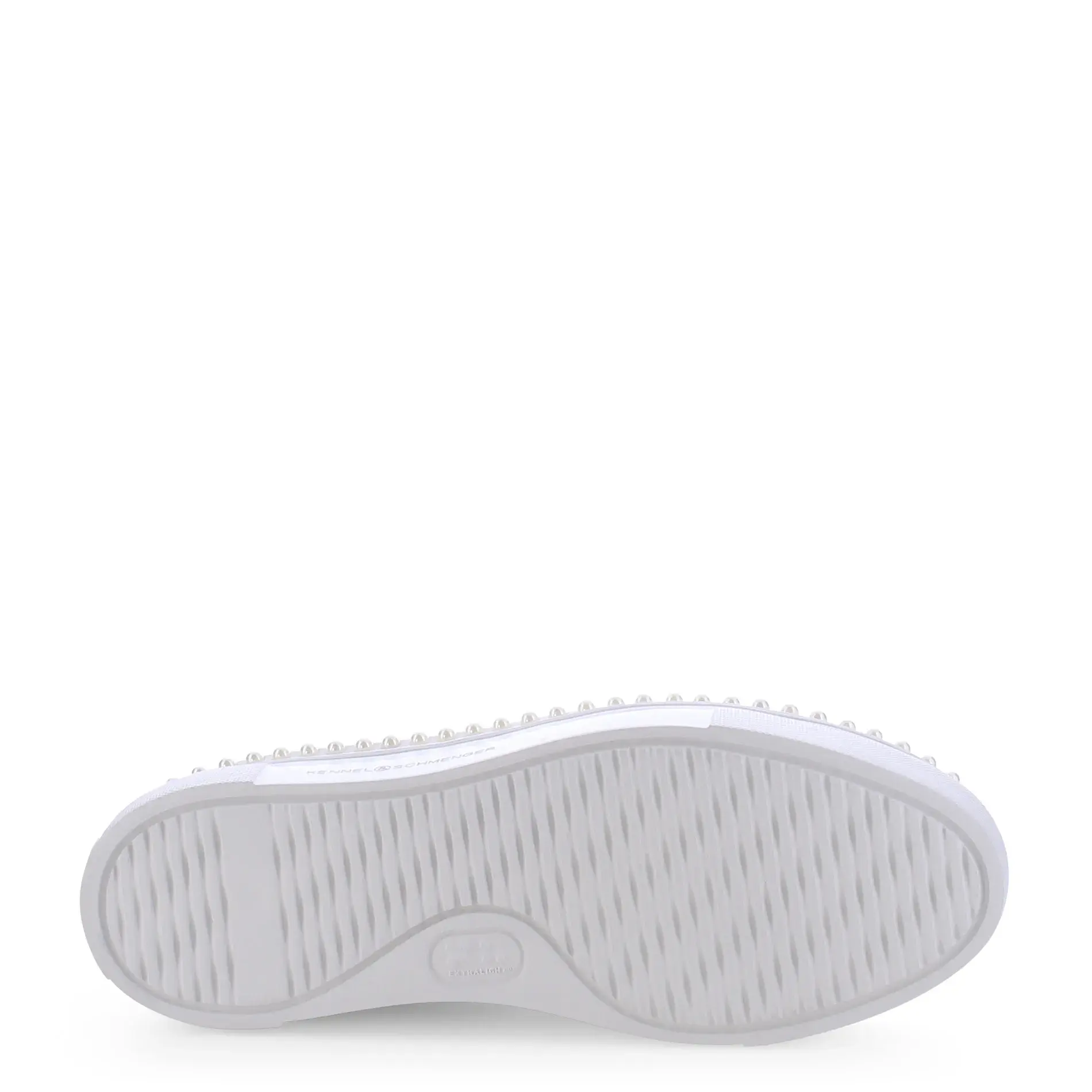 Plateau Leder Sneaker mit Perlen
