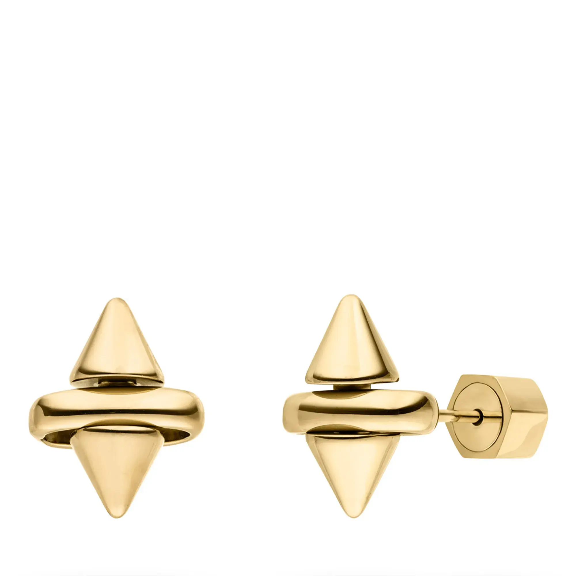 Geometrische Spike Ohrstecker