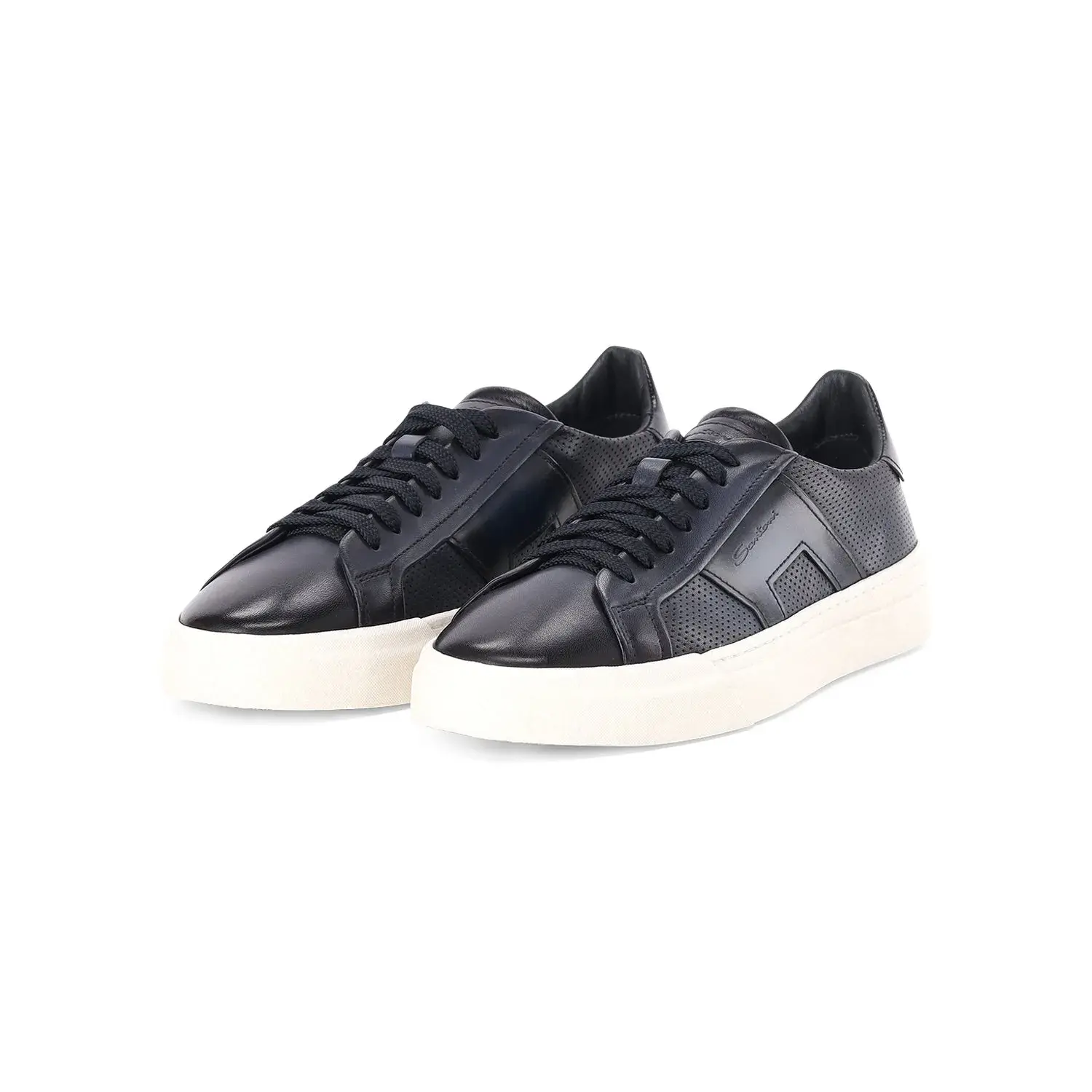 Leder Low-Top Mode Sneaker