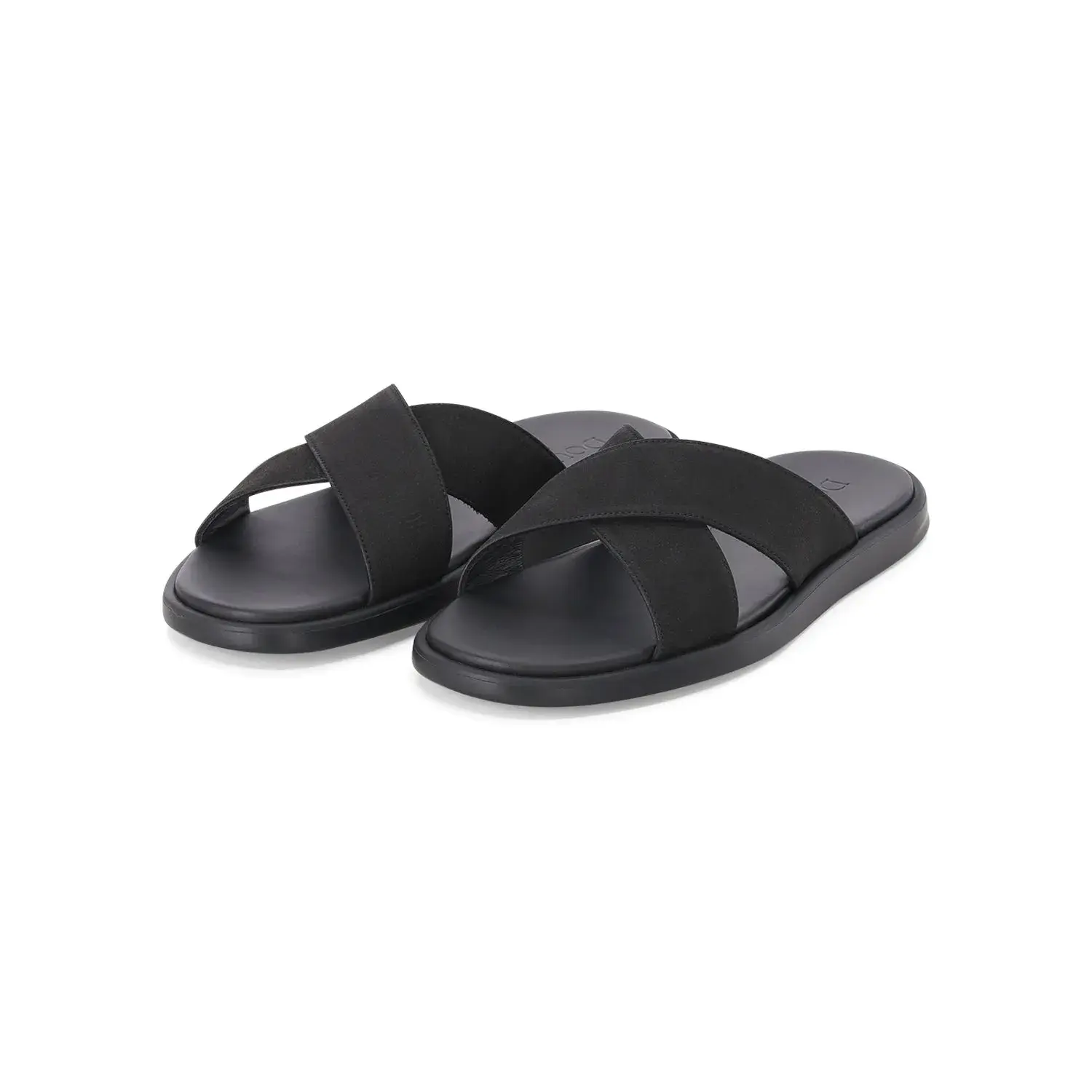 Leder-Sandalen mit gekreuzten Riemen