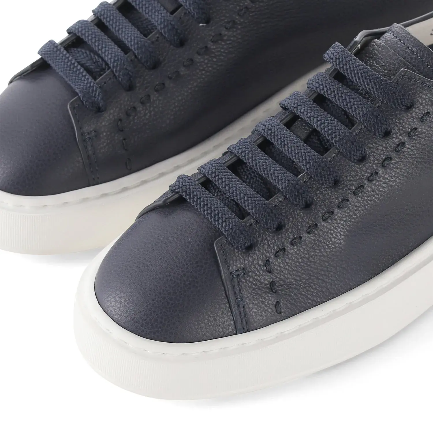 Leder-Plateau-Sneakers