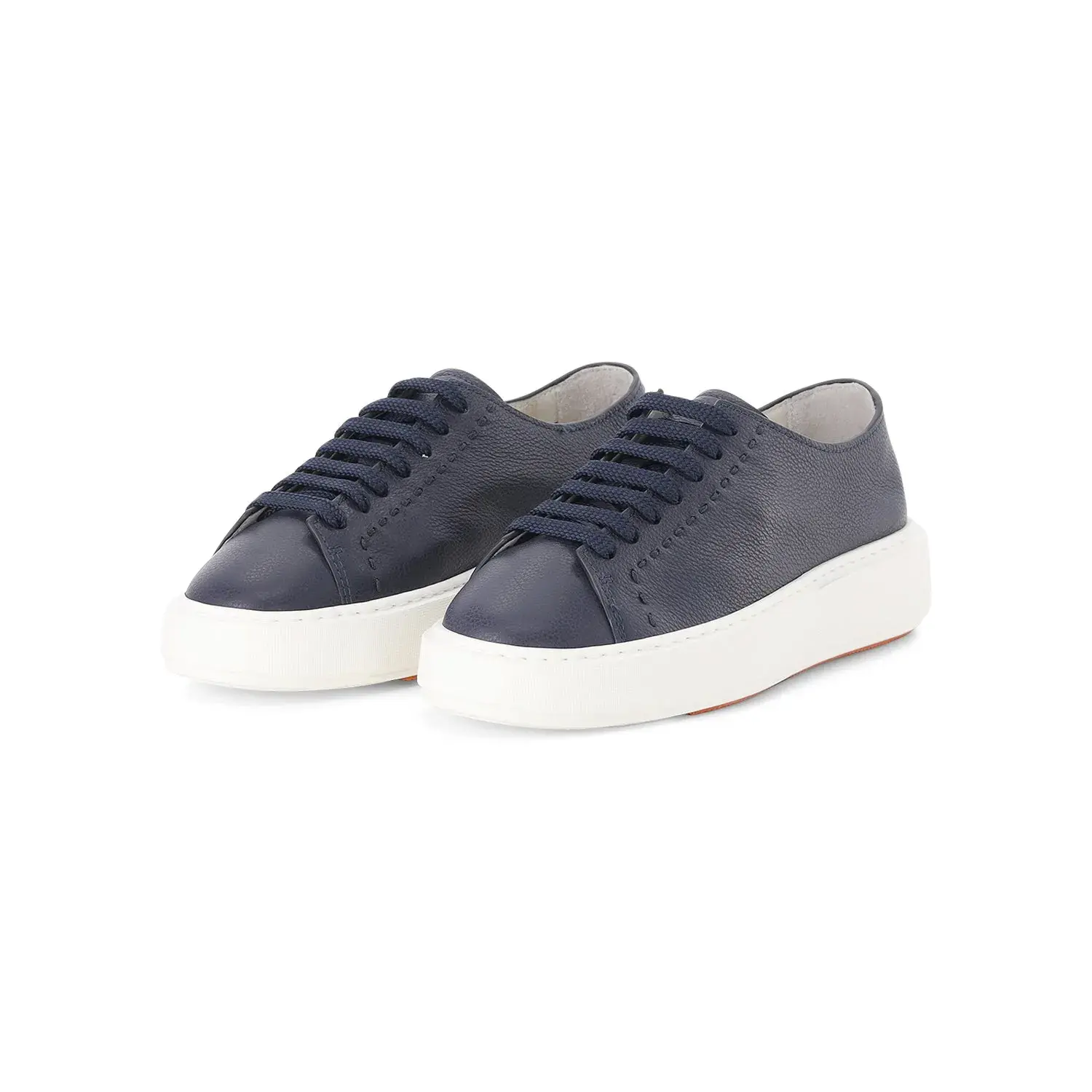 Leder-Plateau-Sneakers