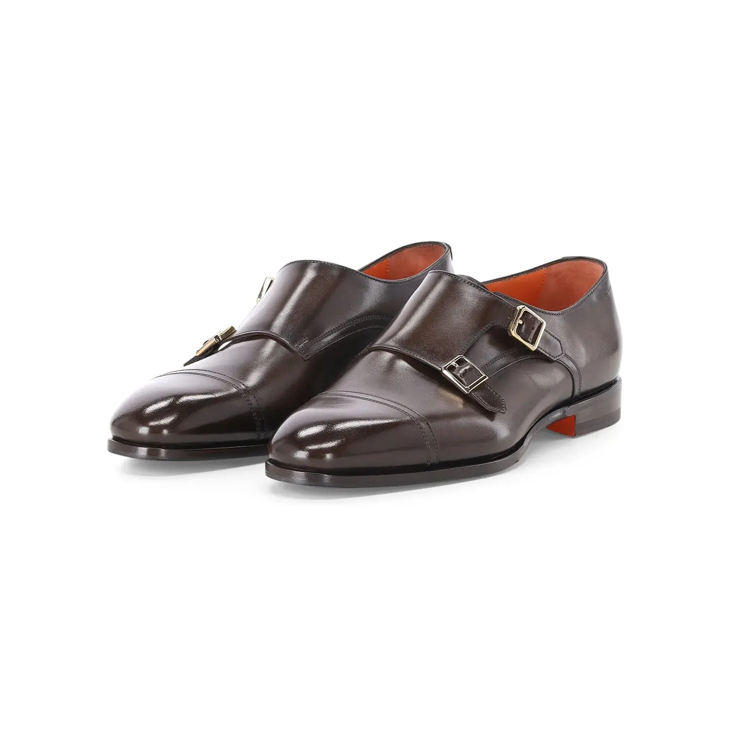 Klassische Doppel Monk Strap Schuhe aus Leder
