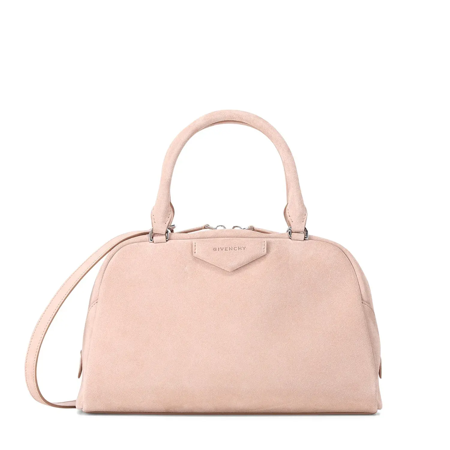 Blush Wildleder Antigona Soft Handtasche