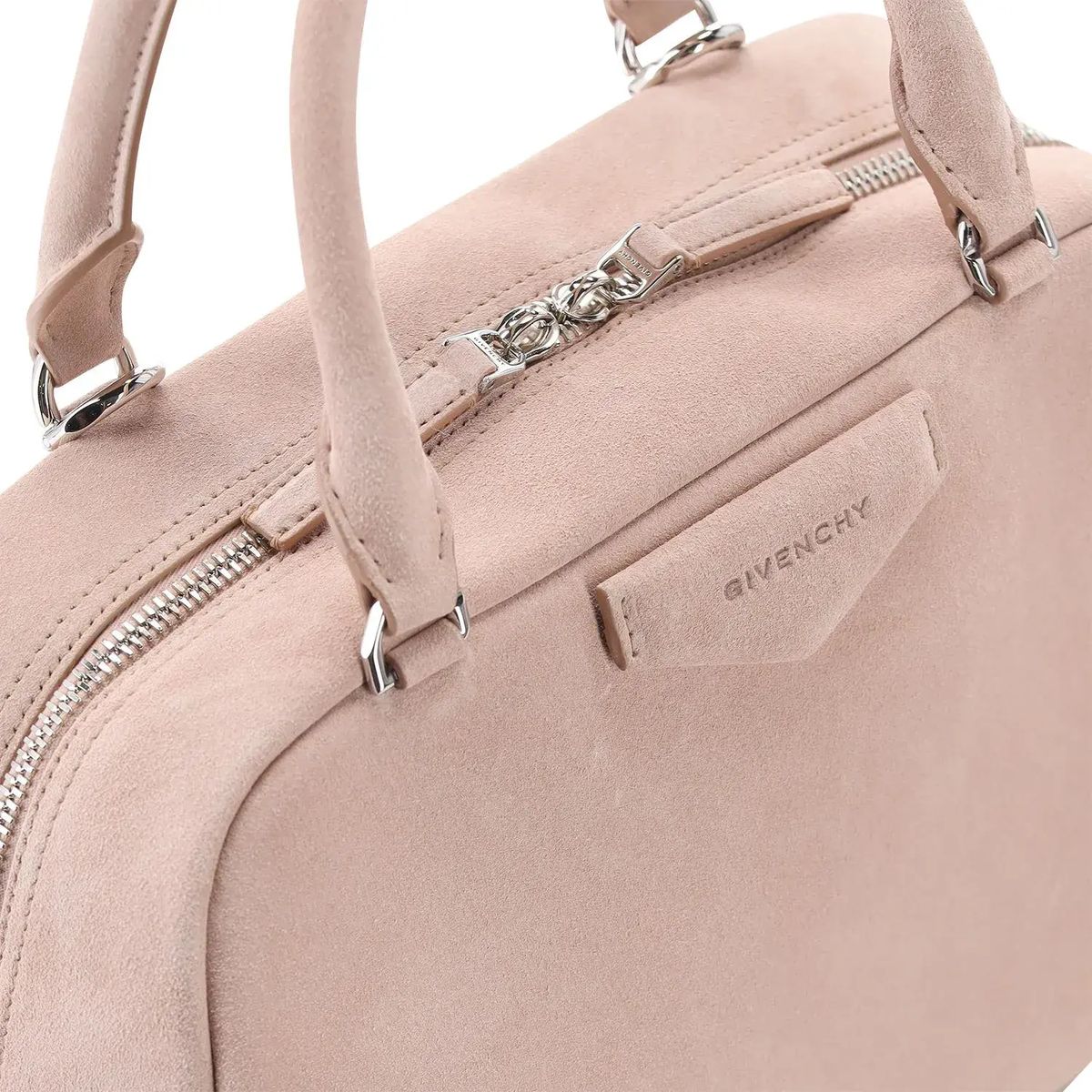 Blush Wildleder Antigona Soft Handtasche