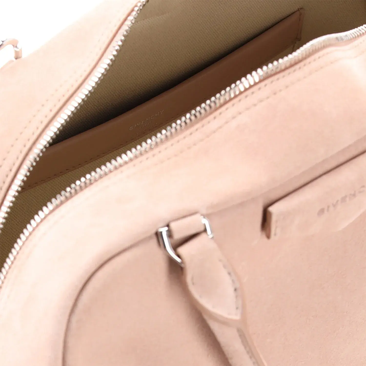 Blush Wildleder Antigona Soft Handtasche