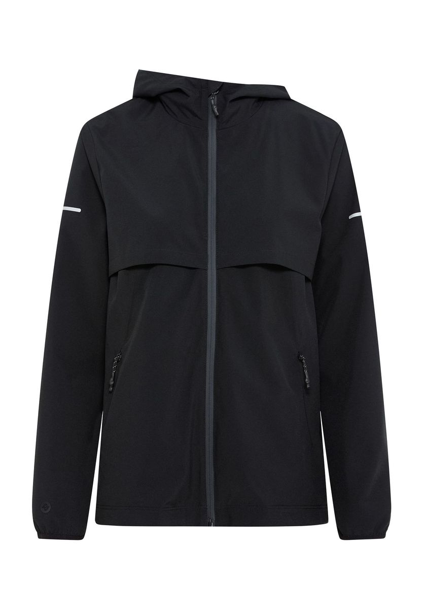 ALEX Trainingsjacke Solid, reflektierend, für Damen, schwarz, XS