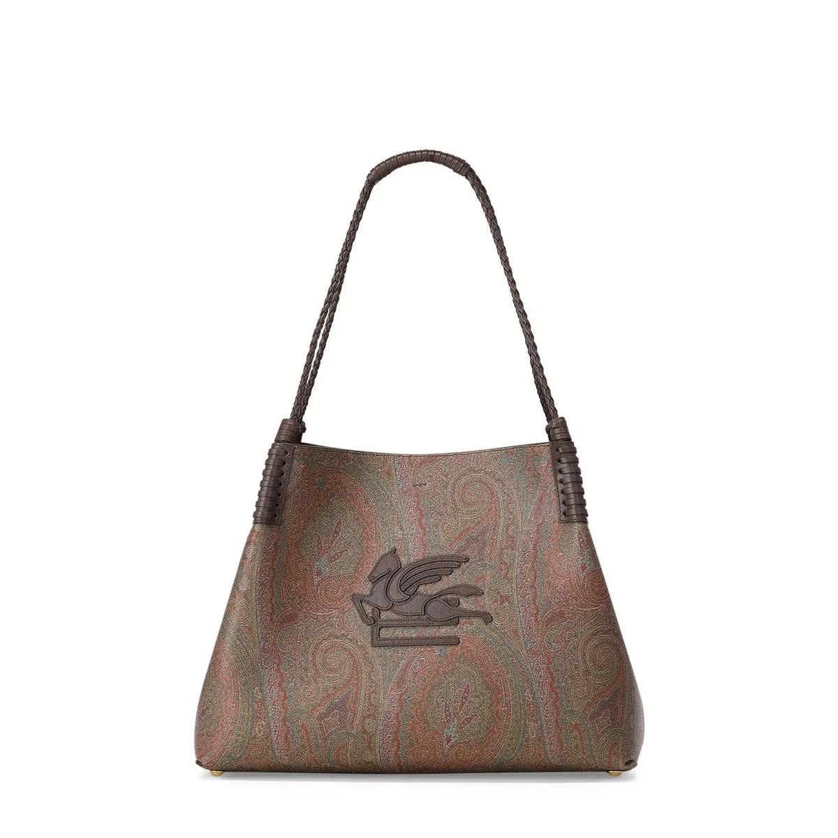 Paisley-Jacquard Shopper Tasche mit Pegasus
