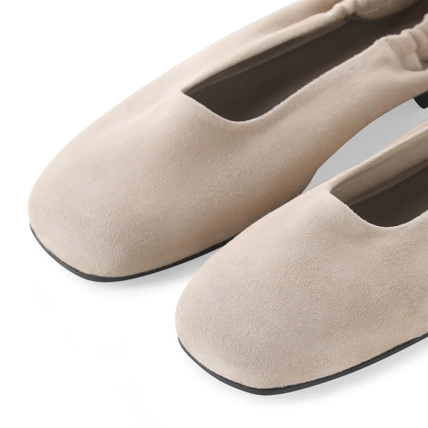 Ballerina-Slipper aus Wildleder