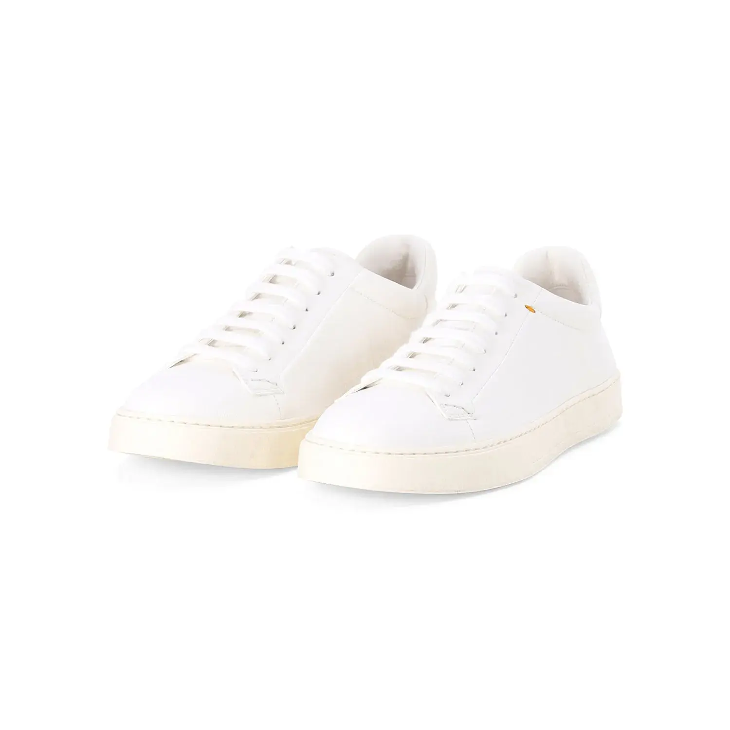 Weiße Damen Leder Low-Top Sneaker