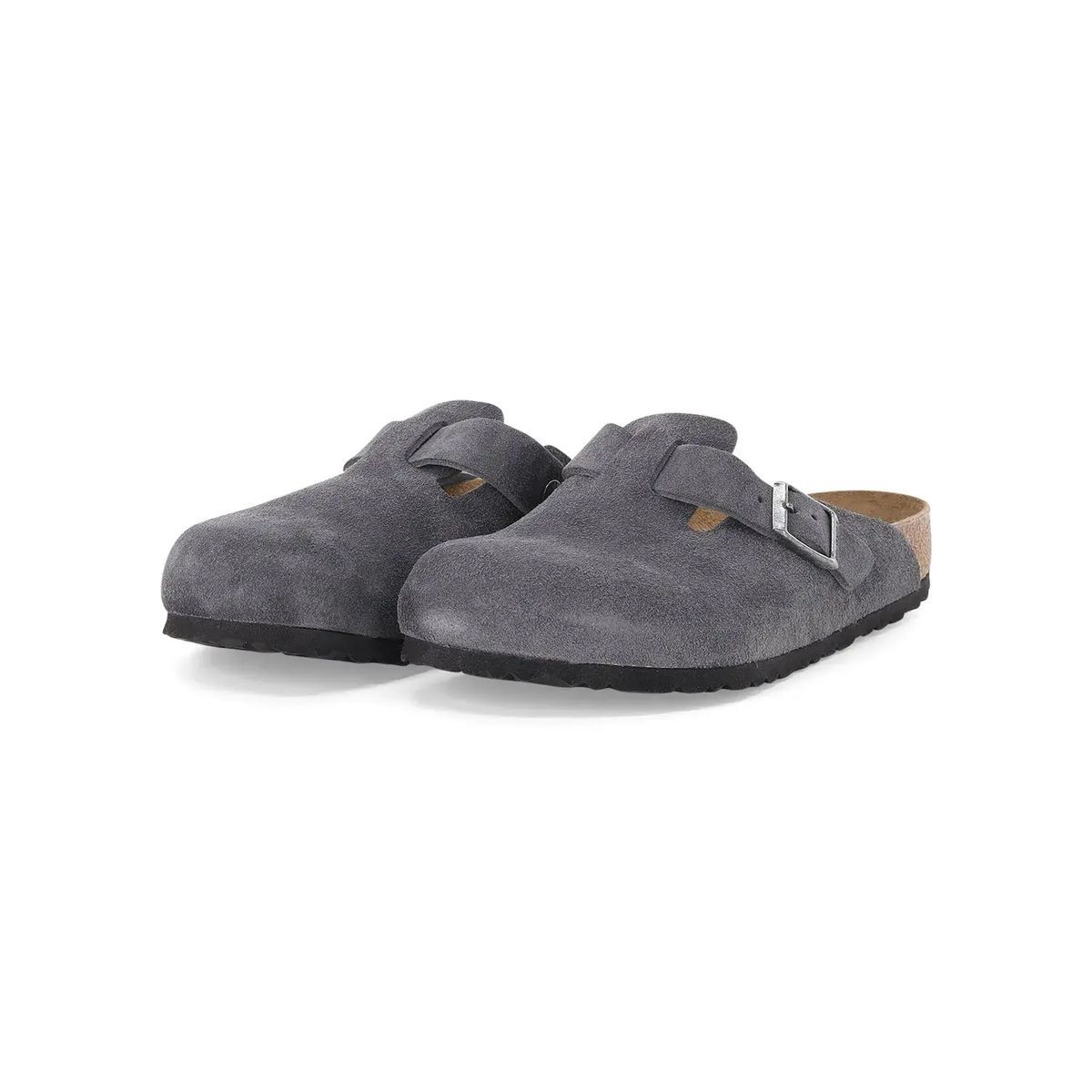 Clog aus Wildleder mit Schnalle