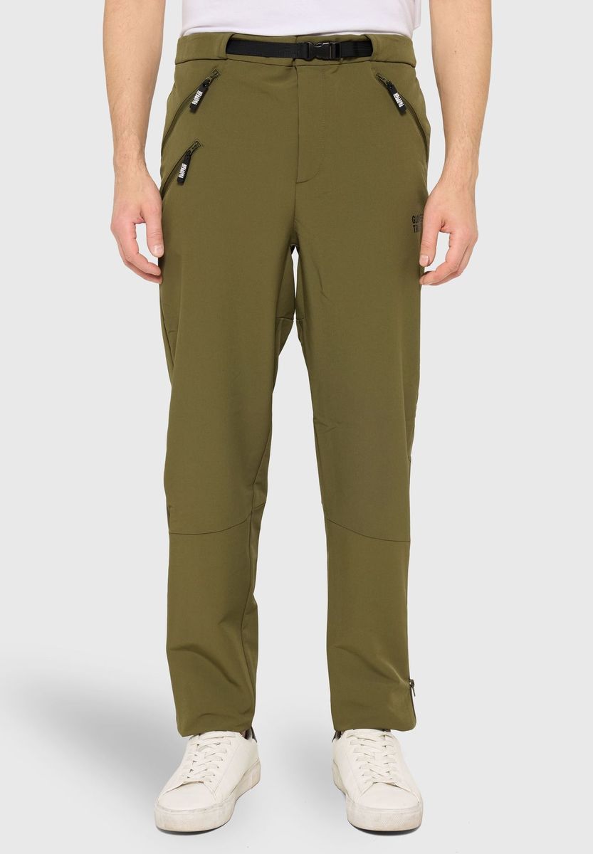 Herren Outdoor Softshellhose Olivgrün