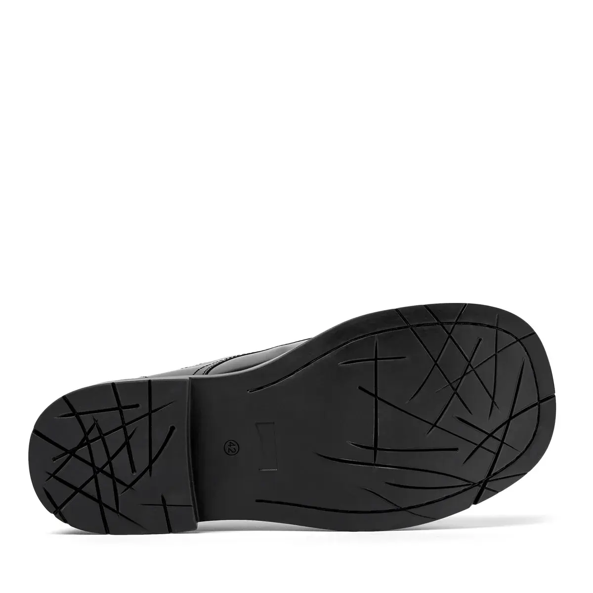 Schwarze Schnürschuhe aus Leder