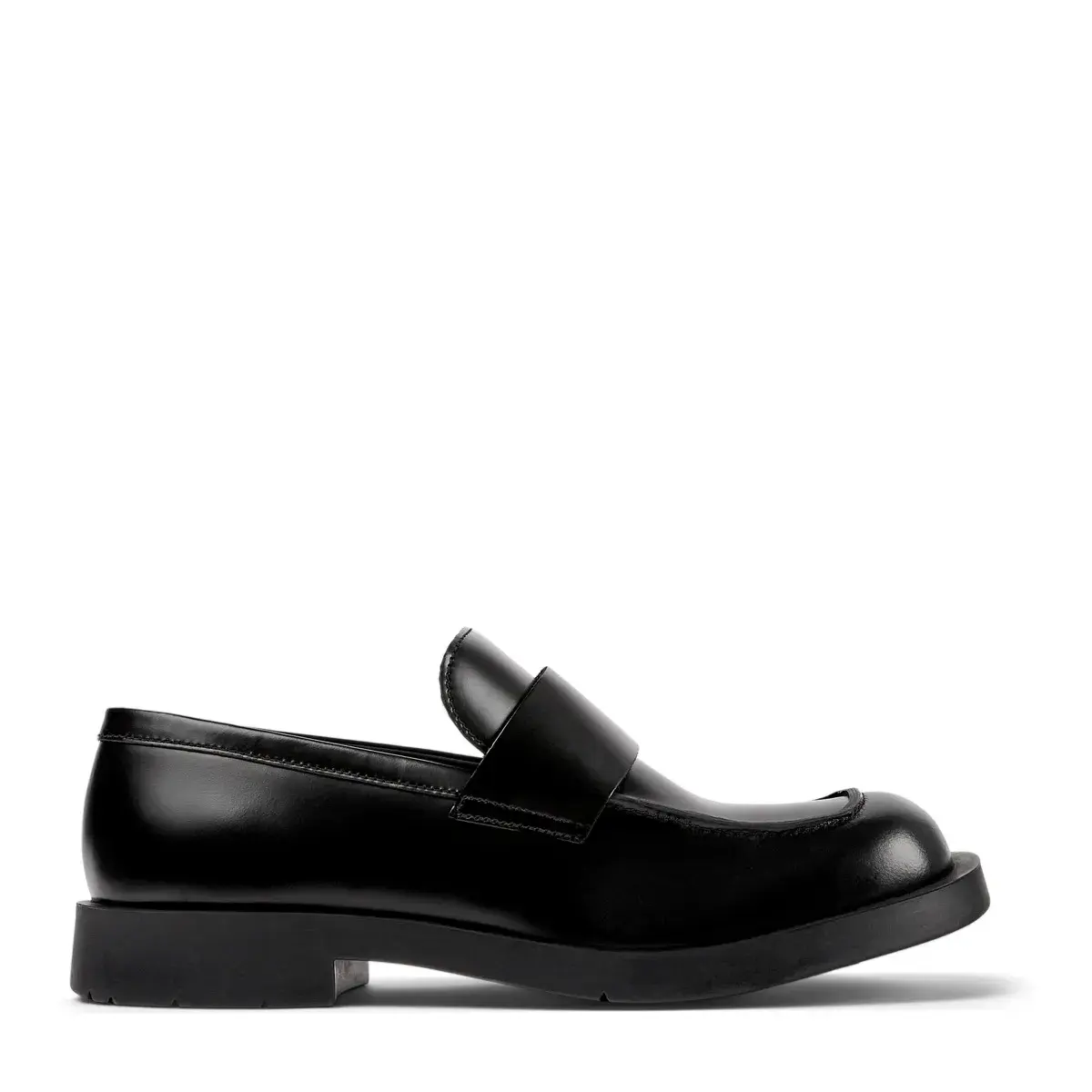 Schwarze Penny Loafer aus Leder