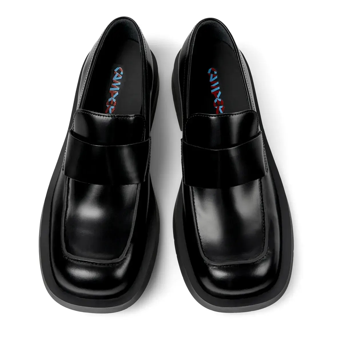 Schwarze Penny Loafer aus Leder
