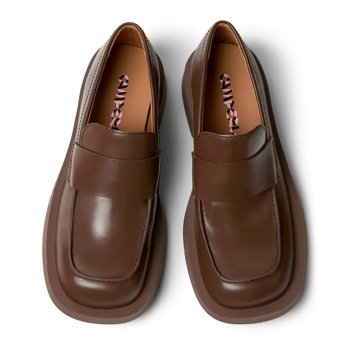 Klassische braune Penny Loafer aus Leder