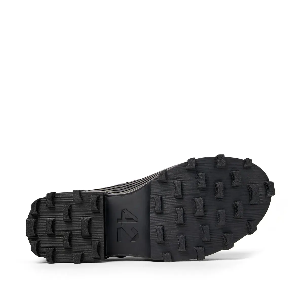 Schwarze Mary Jane Plateau Schuhe aus Leder