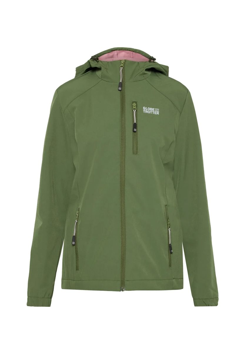 GLOBETROTTER Übergangsjacke Outdoor, Stehkragen, für Damen, grün, 42