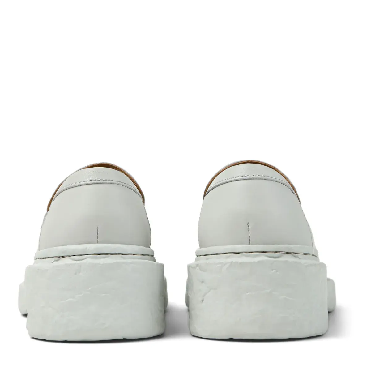 Leder Loafer mit klobiger Sohle