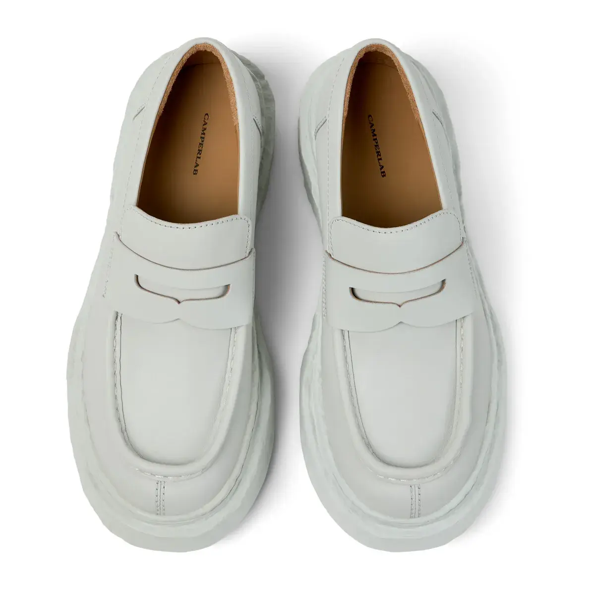 Leder Loafer mit klobiger Sohle