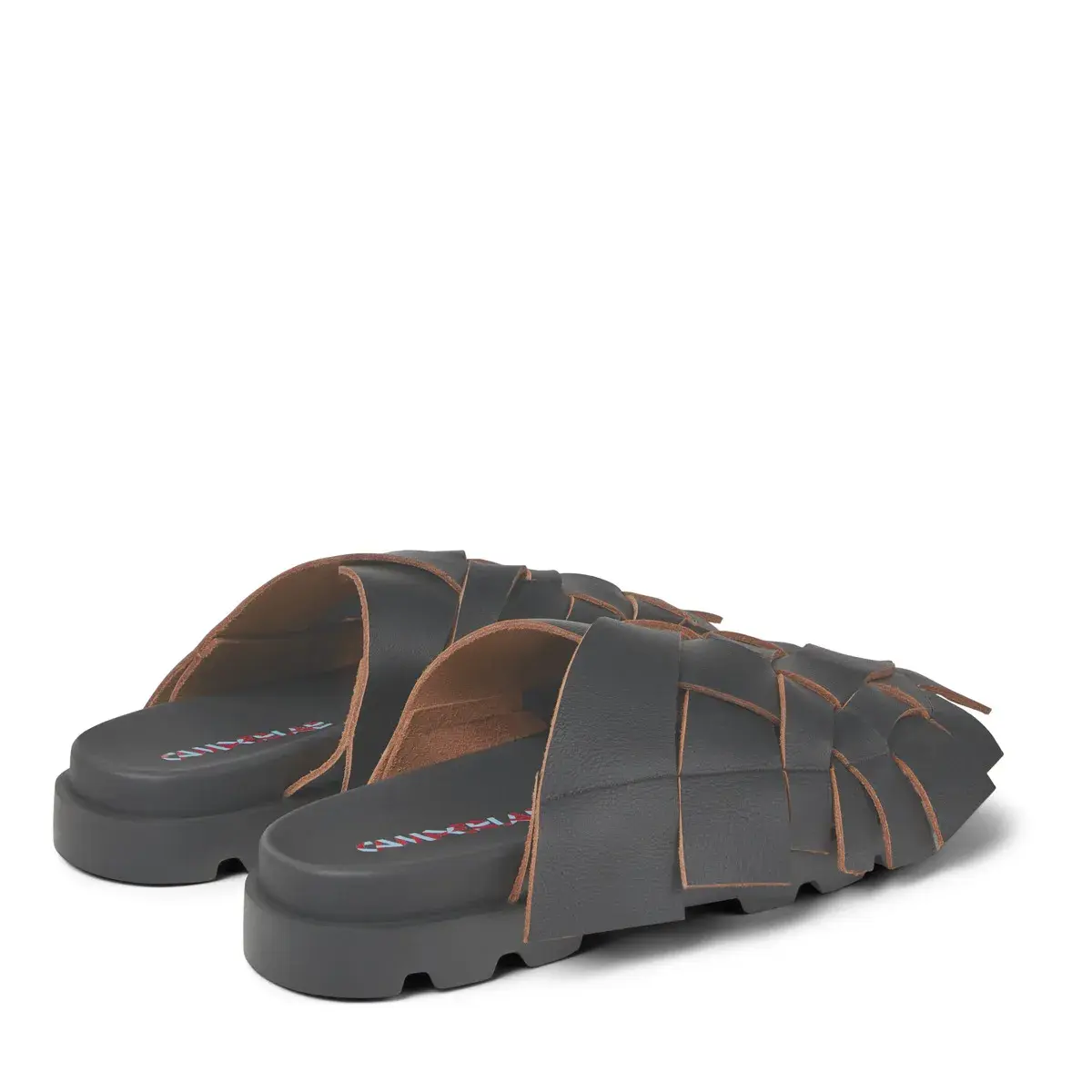 Brutus Mules aus gewebtem Leder