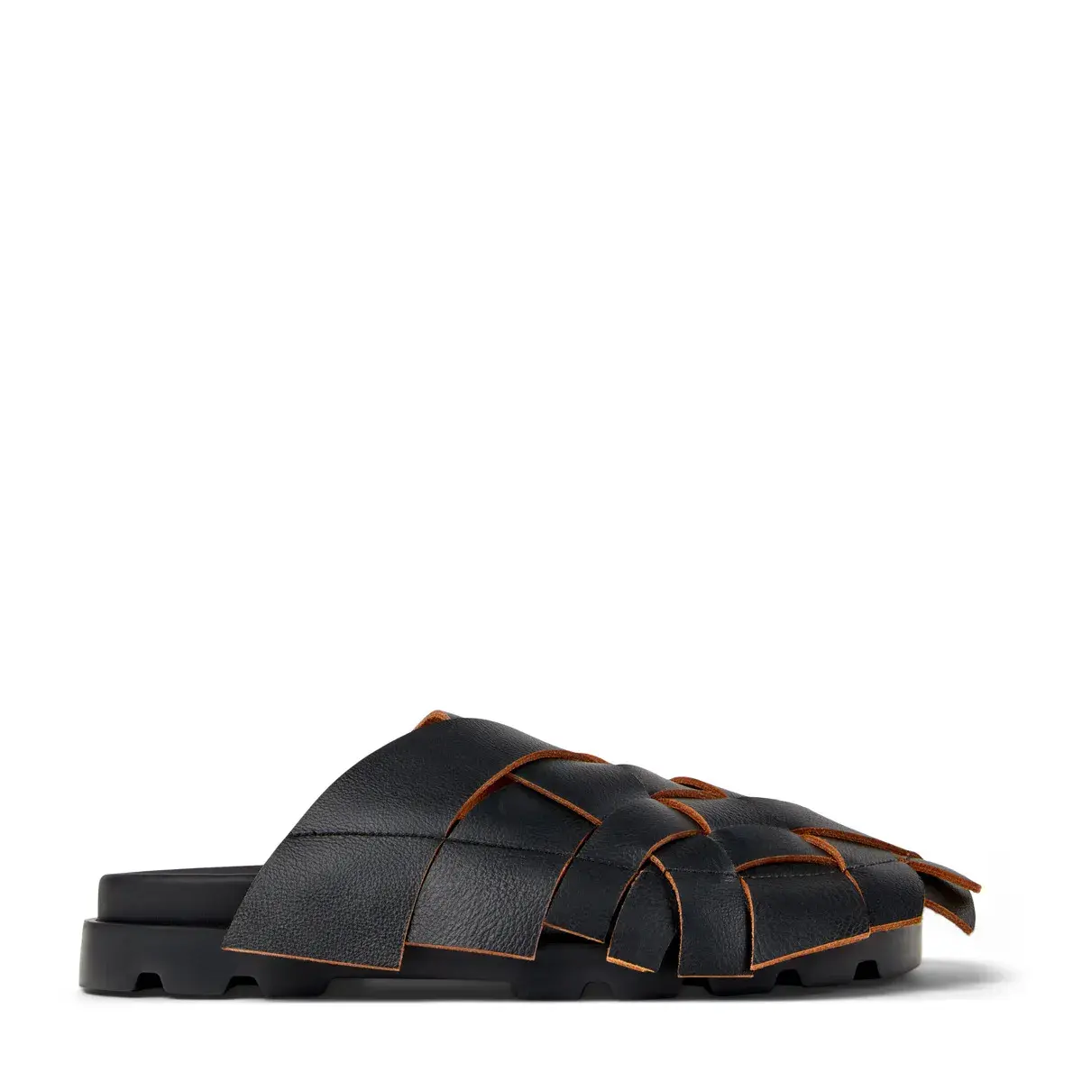 Brutus Mules aus gewebtem Leder