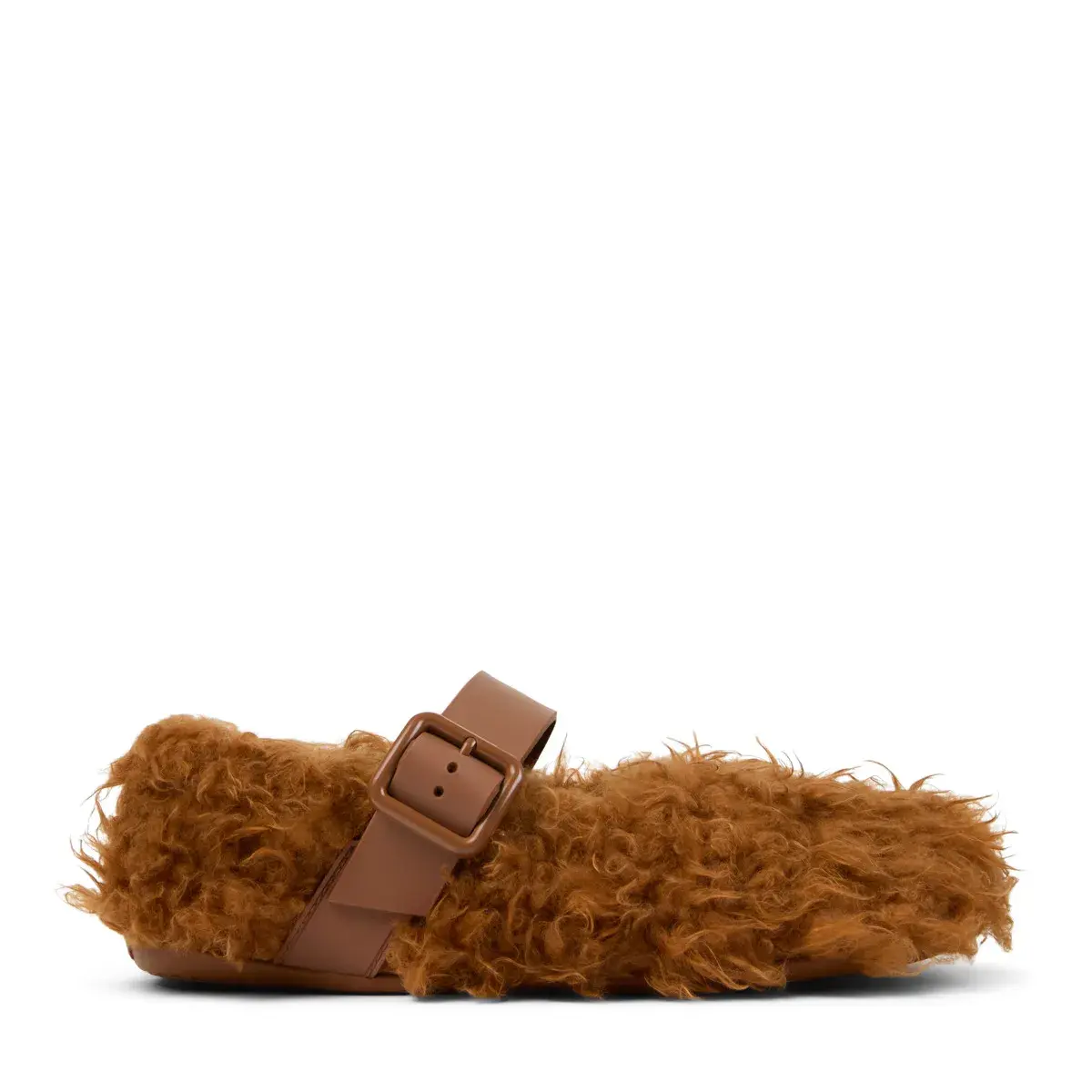 Furry Mary Jane Ballerinas