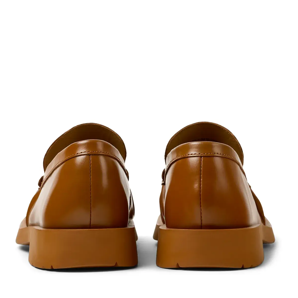 Klassischer brauner Leder Slipper Mokassin