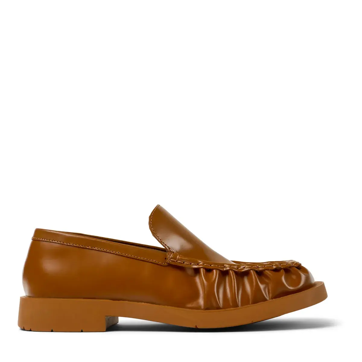 Klassischer brauner Leder Slipper Mokassin