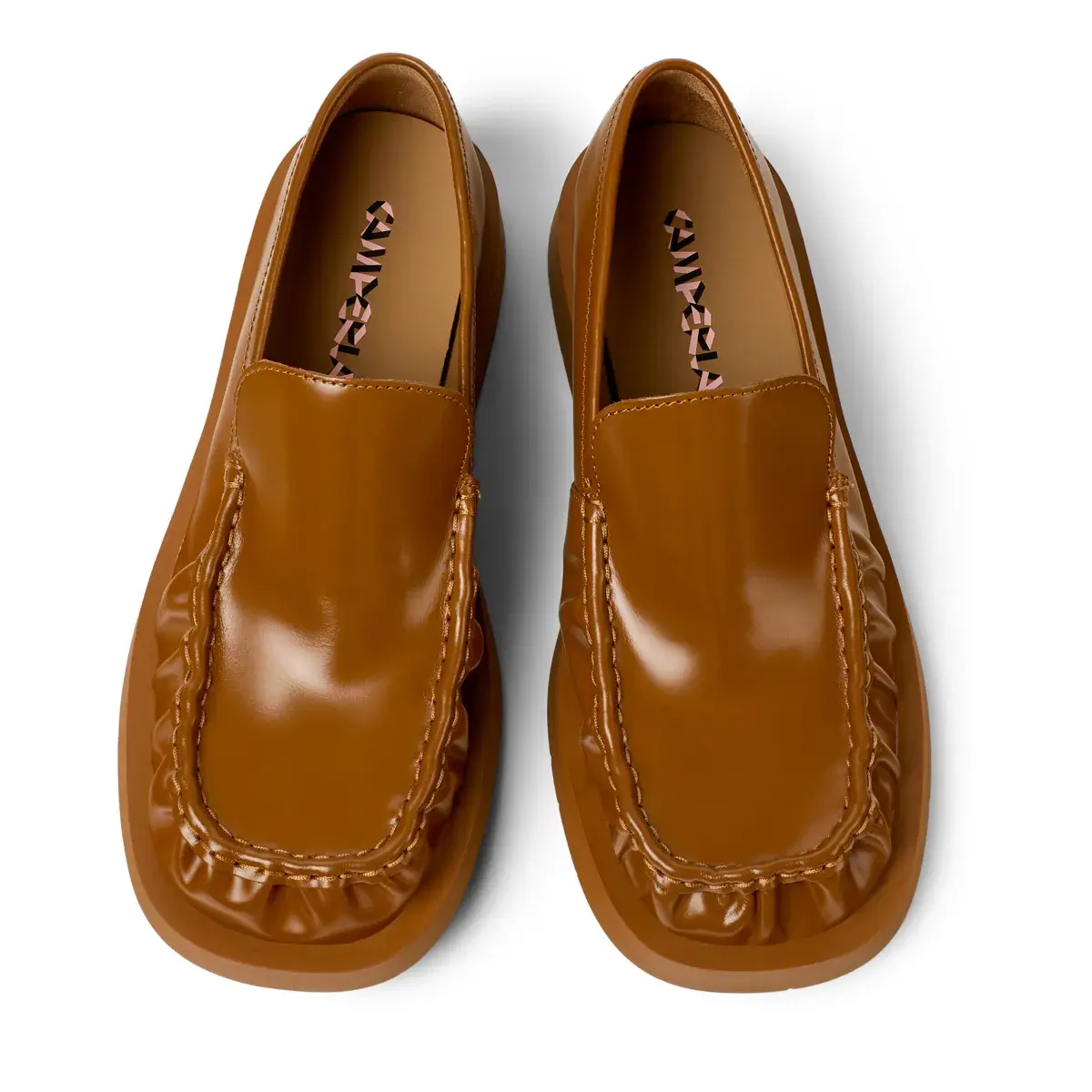 Klassischer brauner Leder Slipper Mokassin