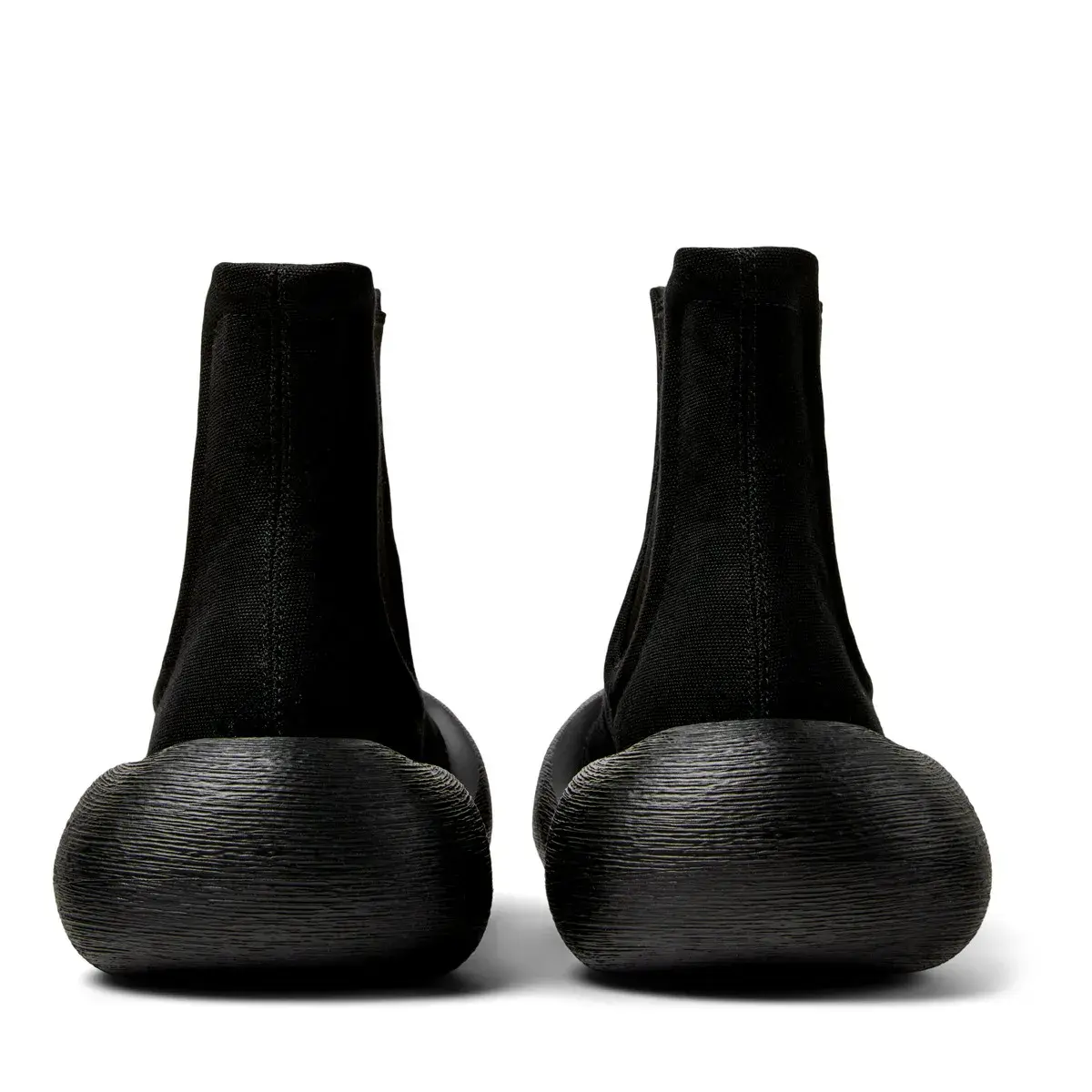 Schwarze Caramba Klobige Chelsea-Stiefel