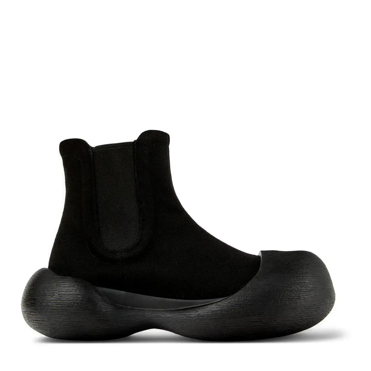 Schwarze Caramba Klobige Chelsea-Stiefel