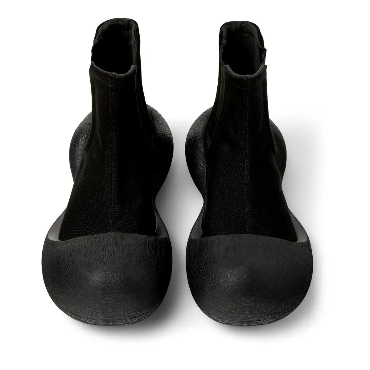 Schwarze Caramba Klobige Chelsea-Stiefel