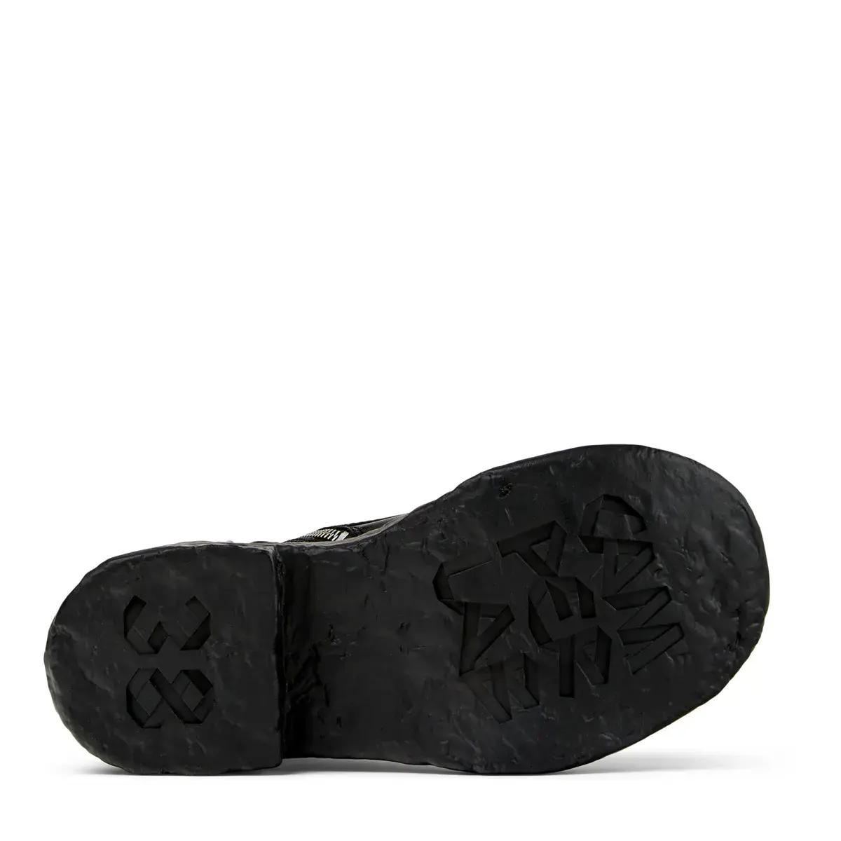 Klobige Plateau-Stiefeletten aus Leder