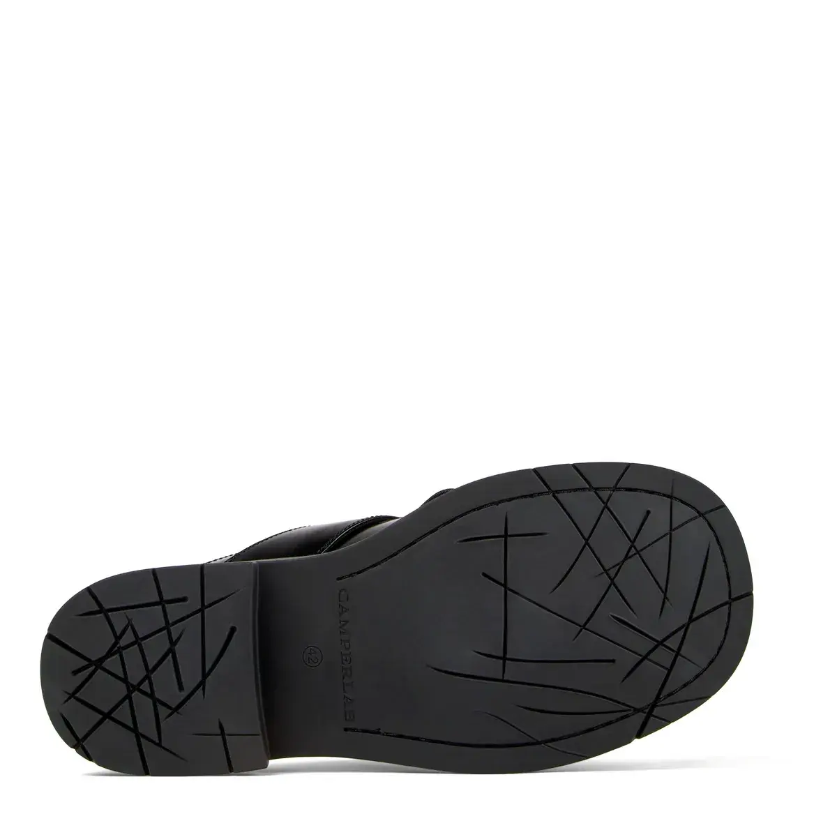 Leder-Mule-Loafer mit Schnallendetail