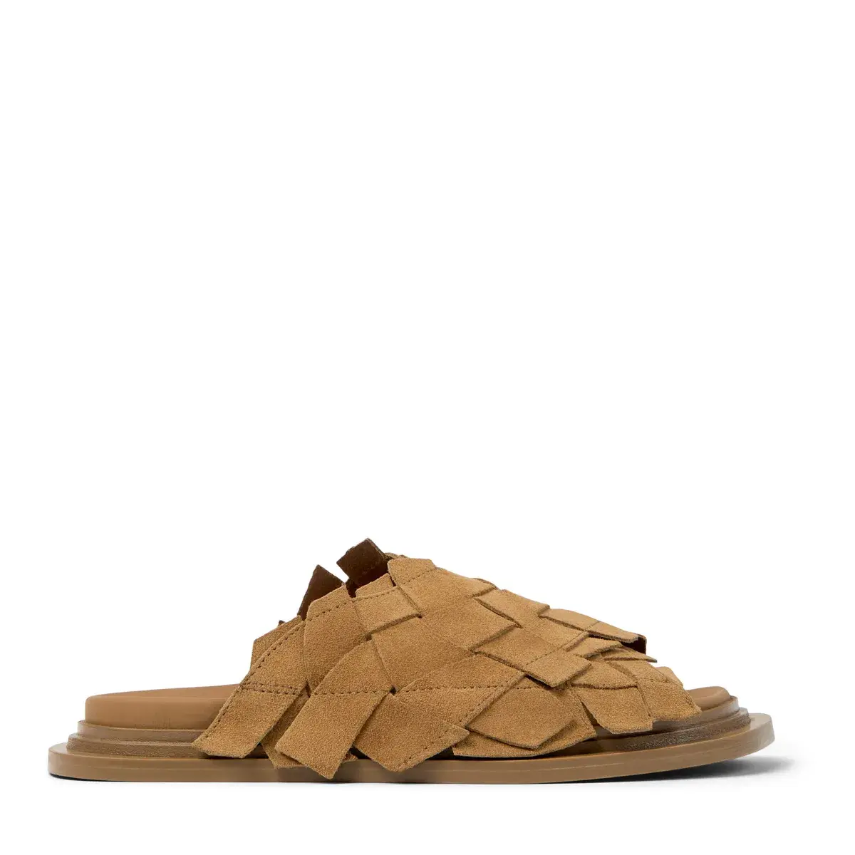 Gewebte Leder-Sandalen