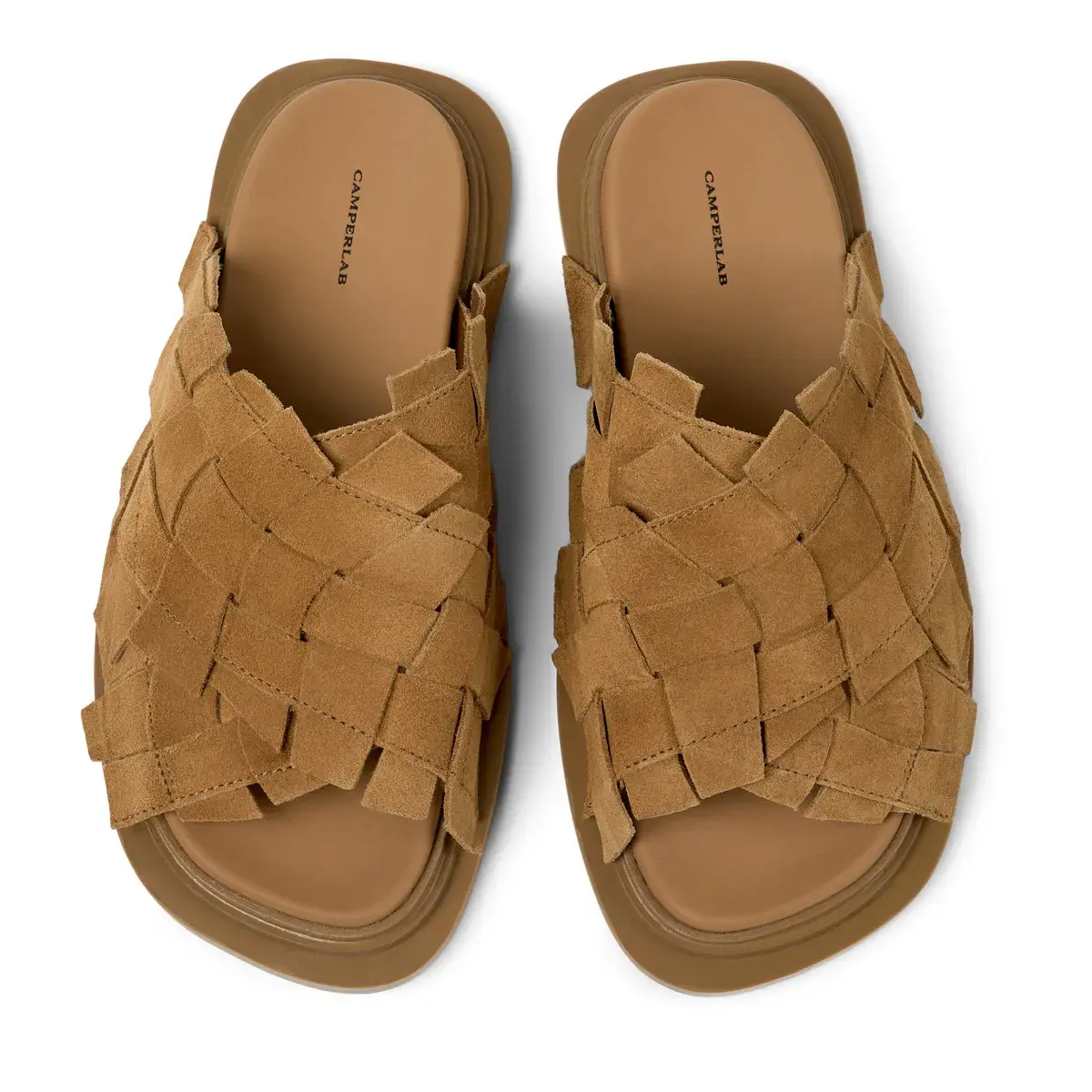 Gewebte Leder-Sandalen