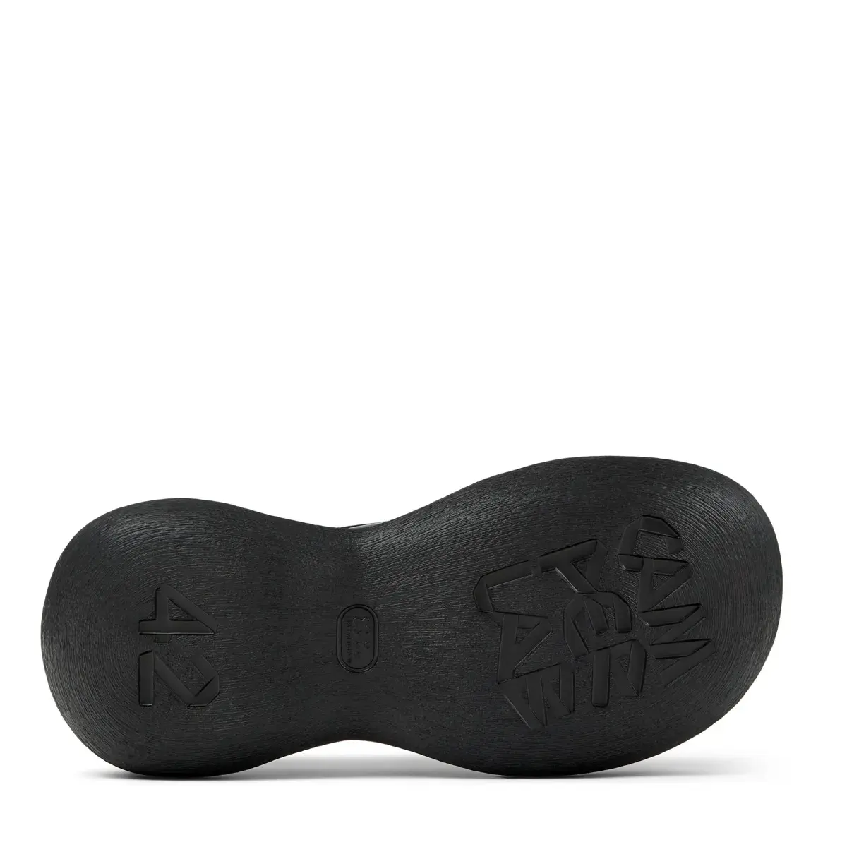 Schwarze Derby-Plateauschuhe aus Leder