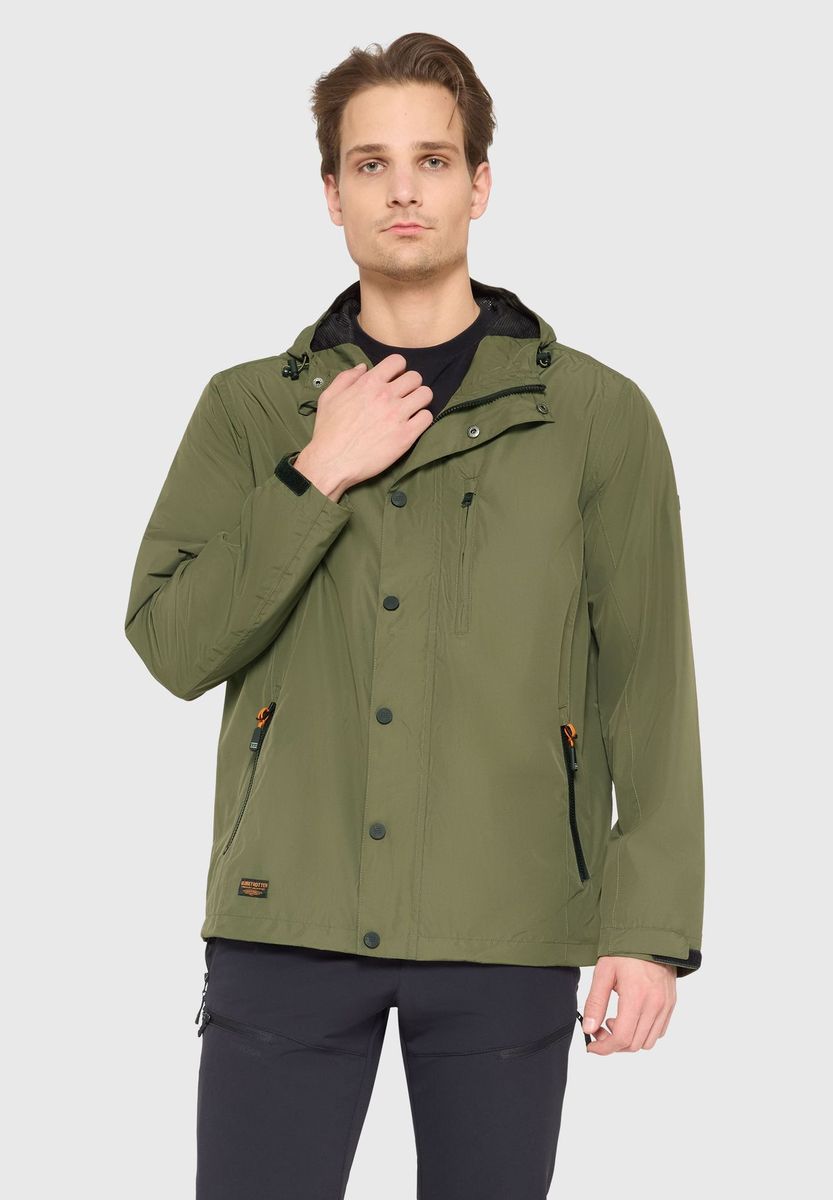 GLOBETROTTER Übergangsjacke, Stehkragen, für Herren, grün, L