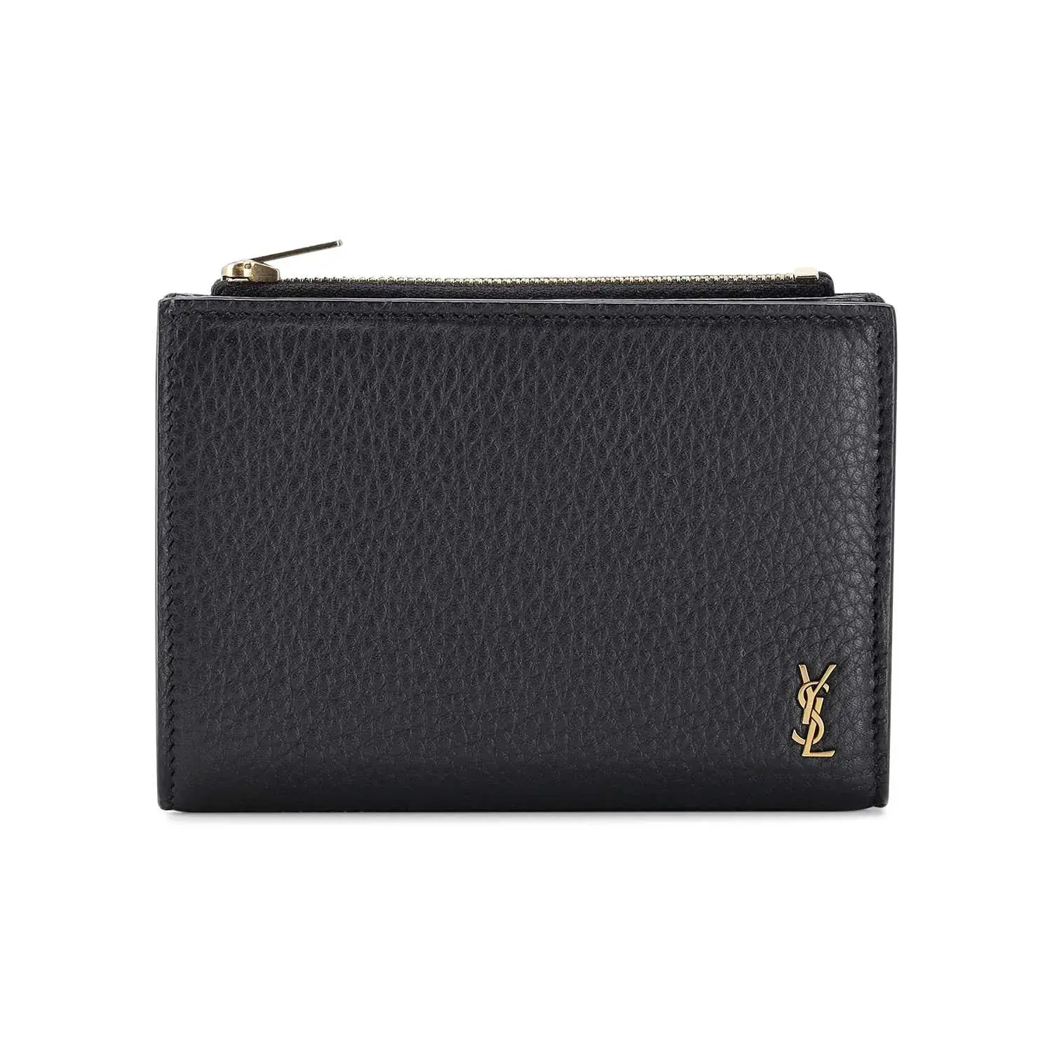 Kompaktes Bifold-Portemonnaie aus Leder