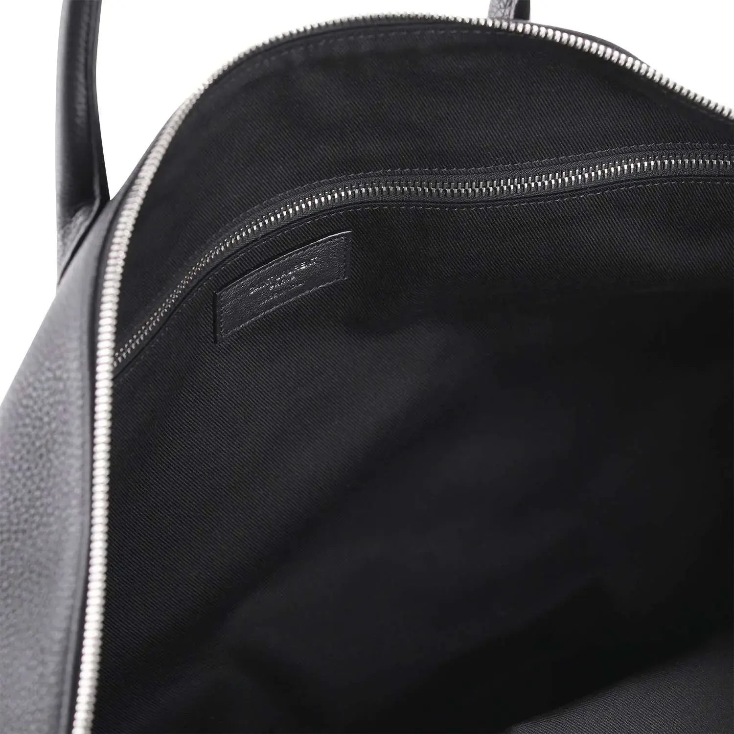 Schwarze Leder Weekender Reisetasche