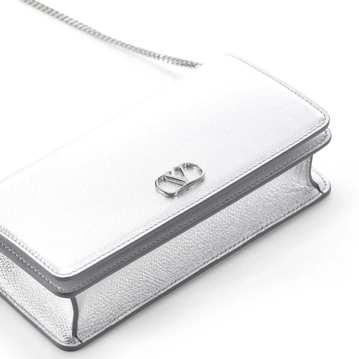 Elegante metallische Wallet Crossbody Tasche