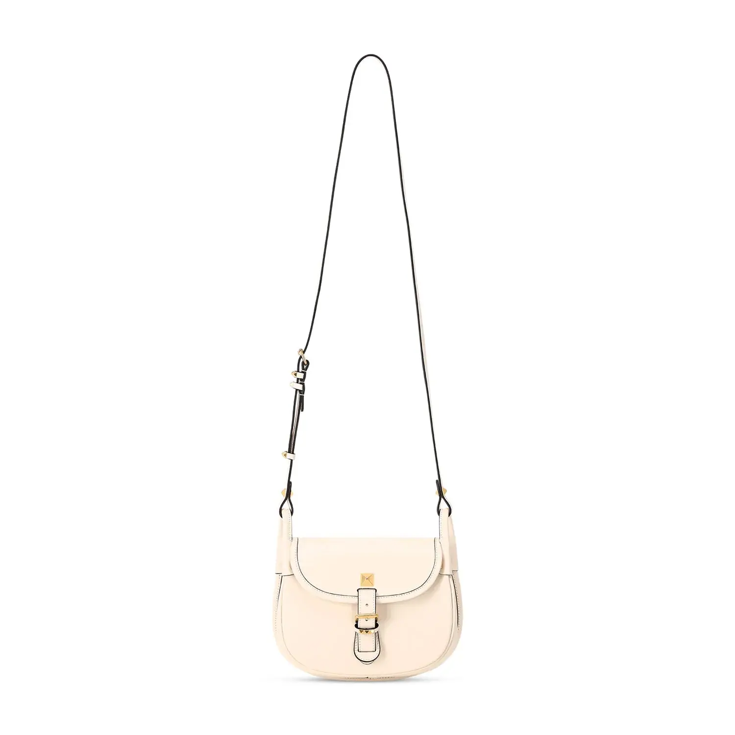Satteltasche aus Leder mit Nieten