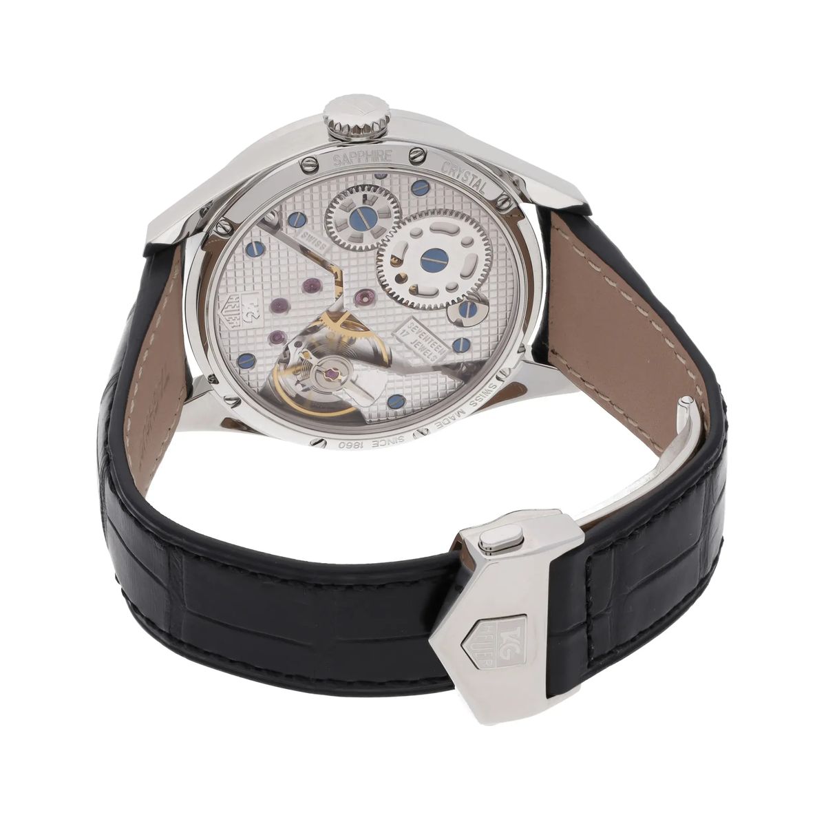 Schwarze Carrera Calibre 1 Uhr