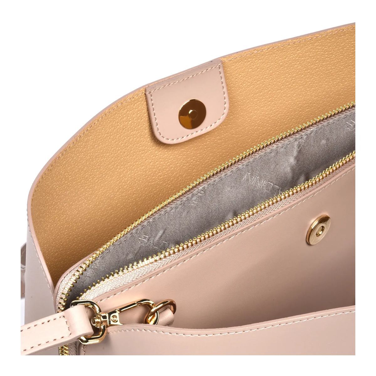 Elegante strukturierte Leder Tote Bag
