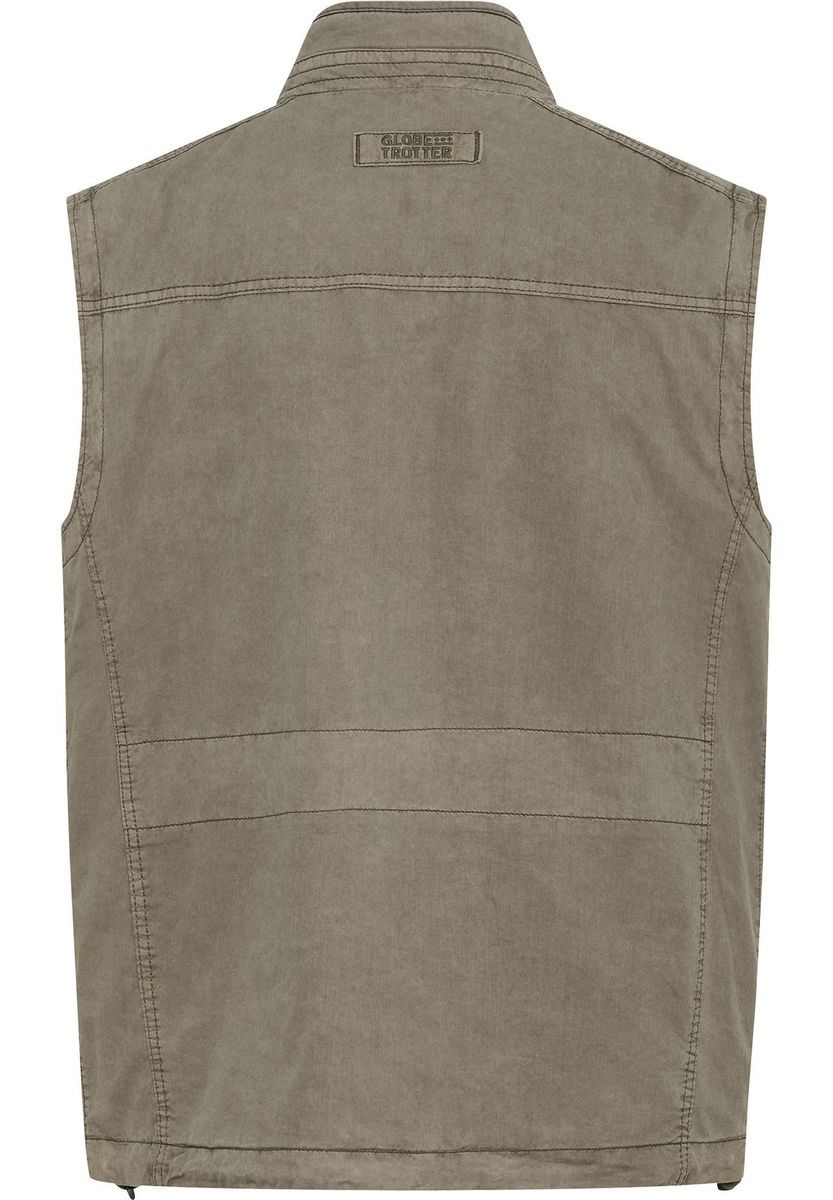 GLOBETROTTER Weste, Stehkragen, für Herren, grün, S