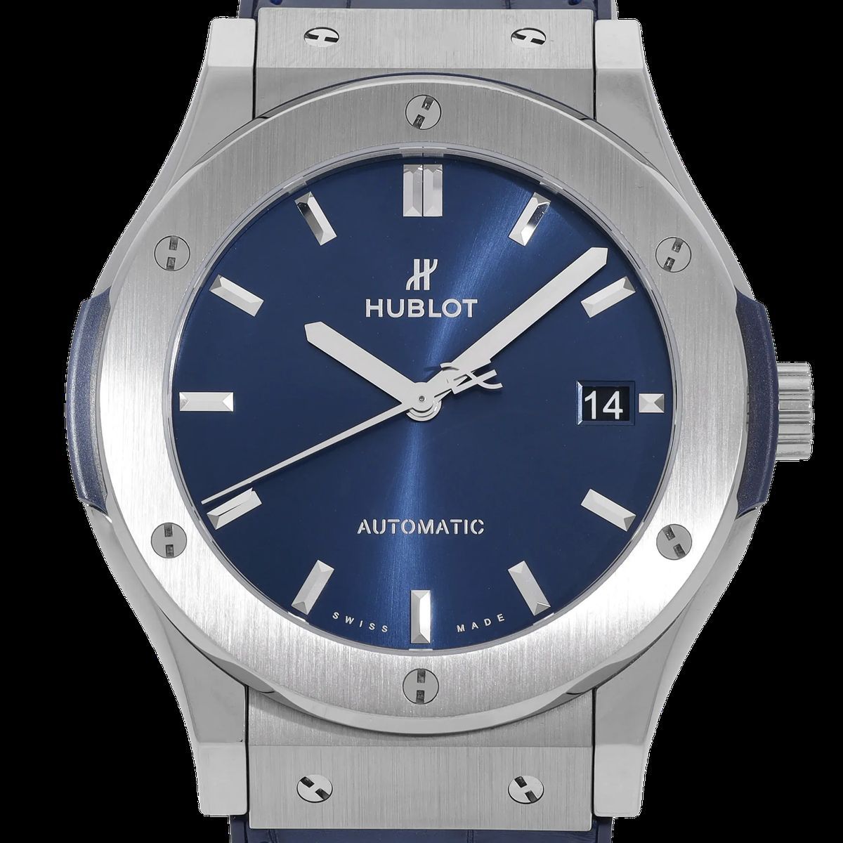 Classic Fusion Automatikuhr mit blauem Zifferblatt