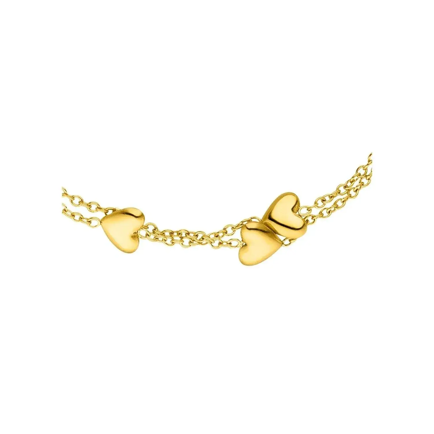 Zartes Gold Herz Kette Armband