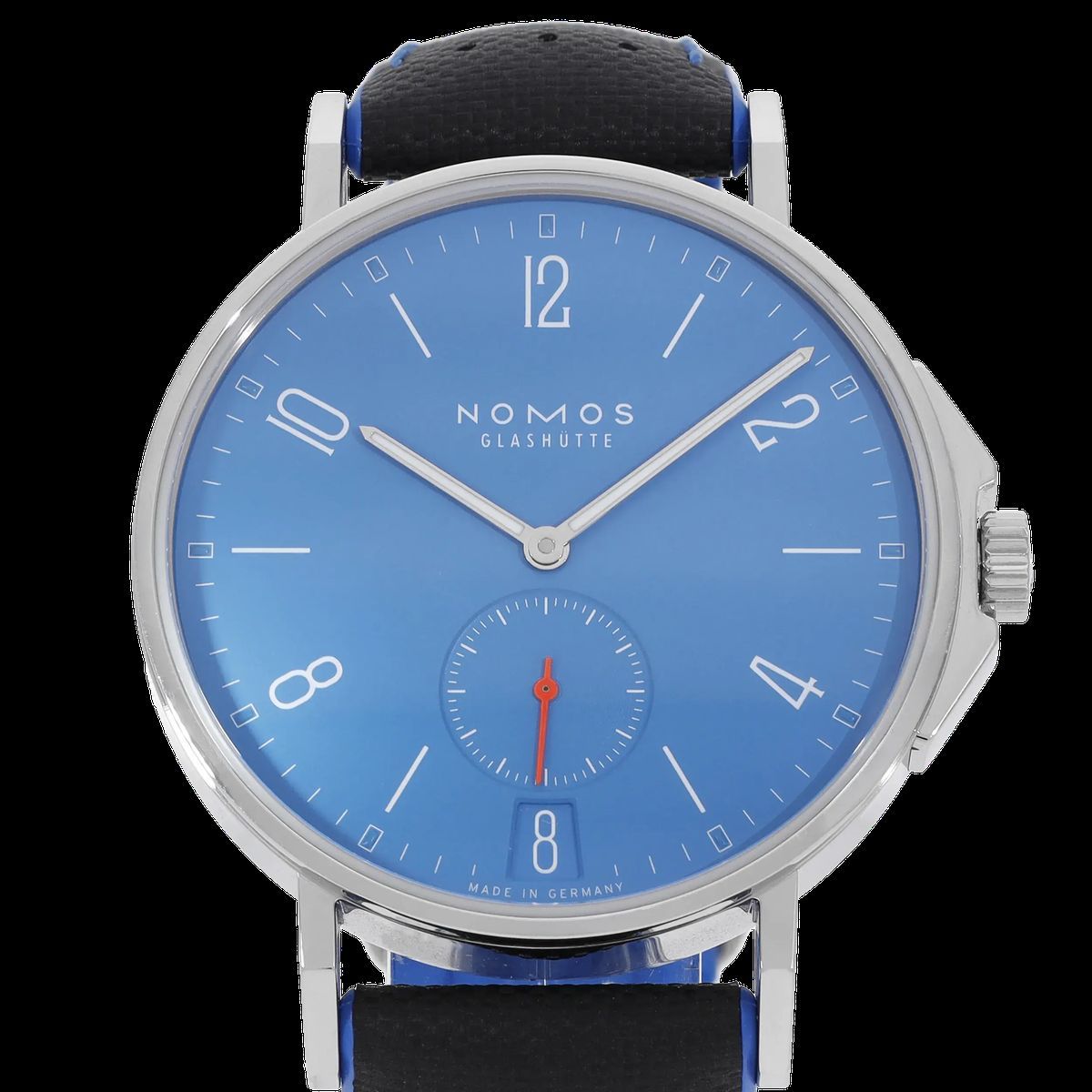 Nomos Ahoi blaues Zifferblatt Uhr
